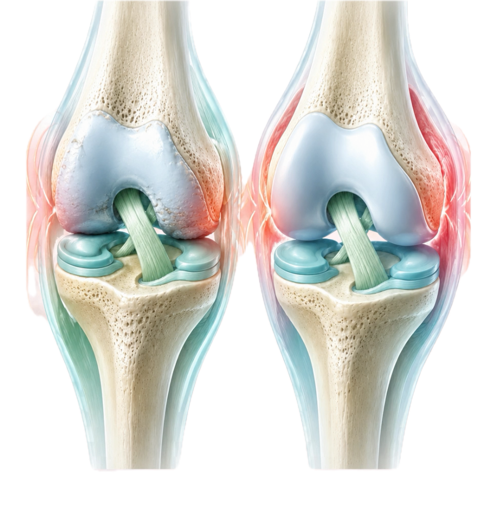 Arthrose und Arthritis können beide Gelenkschmerzen verursachen.