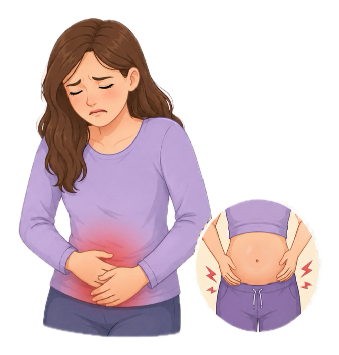 Endometriose kann unter anderem starke Schmerzen im Unterbauch verursachen.